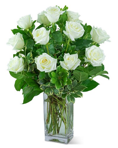 White Roses (12) from Sunrise Floral in O'Neill, Nebraska