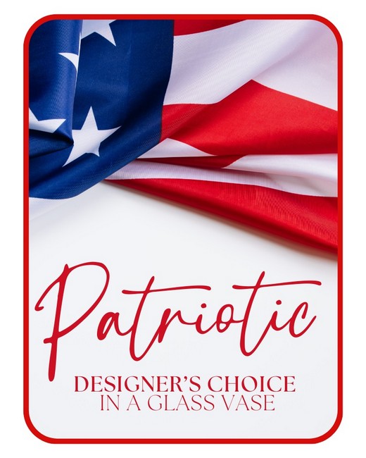 Patriotic Designer's Choice Flowers from Sunrise Floral in O'Neill, Nebraska