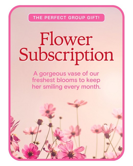 Flower Subscription as a Gift from Sunrise Floral in O'Neill, Nebraska