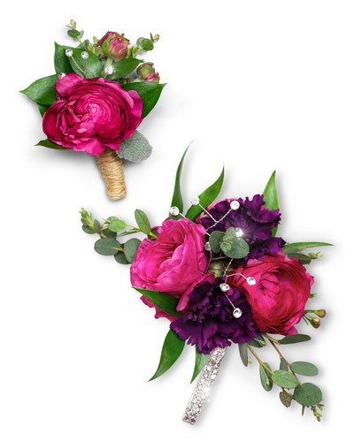 Allure Corsage and Boutonniere Set from Sunrise Floral in O'Neill, Nebraska