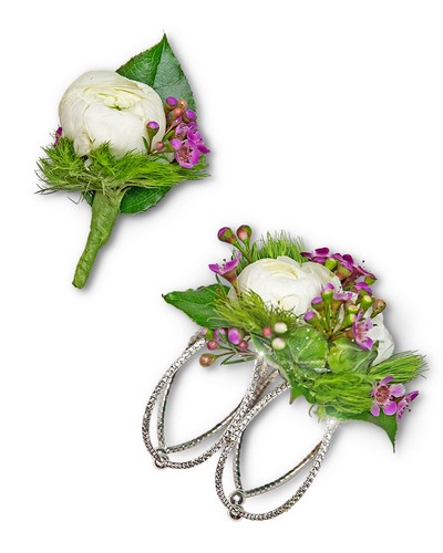Intrinsic Corsage and Boutonniere Set from Sunrise Floral in O'Neill, Nebraska