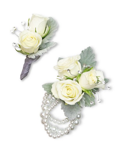 Virtue Corsage and Boutonniere Set from Sunrise Floral in O'Neill, Nebraska
