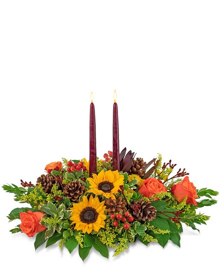 Autumnal Abundance Centerpiece from Sunrise Floral in O'Neill, Nebraska