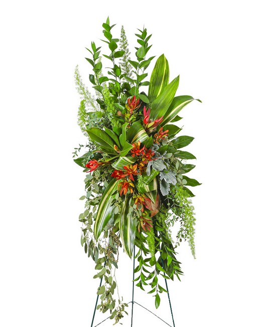 Verdant Farewell Standing Spray from Sunrise Floral in O'Neill, Nebraska