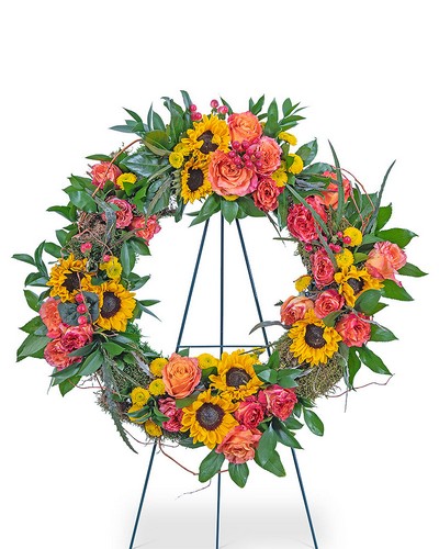 Sunset Reflections Wreath from Sunrise Floral in O'Neill, Nebraska