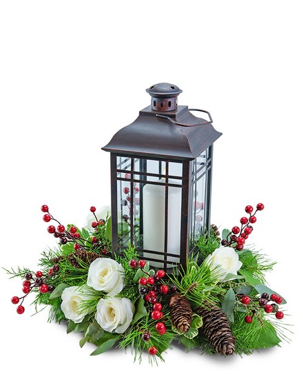 Hollyberry Rose Lantern from Sunrise Floral in O'Neill, Nebraska