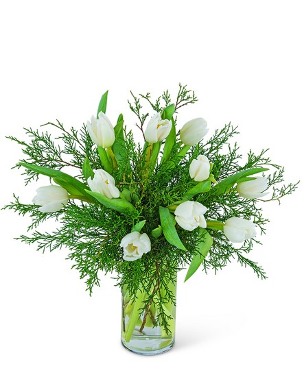 Winter White Tulips from Sunrise Floral in O'Neill, Nebraska