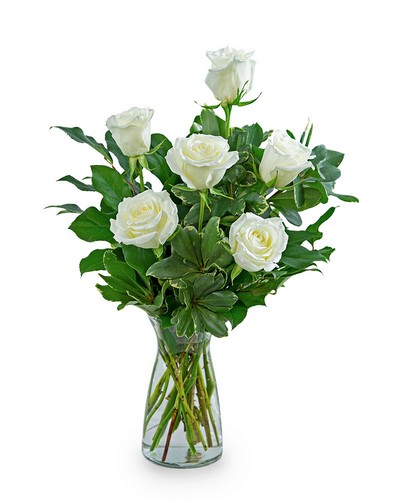 White Roses (6) from Sunrise Floral in O'Neill, Nebraska